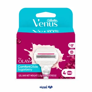 یدک خود تراش ژیلت ونوس اولای مدل comfortglid sugarberry