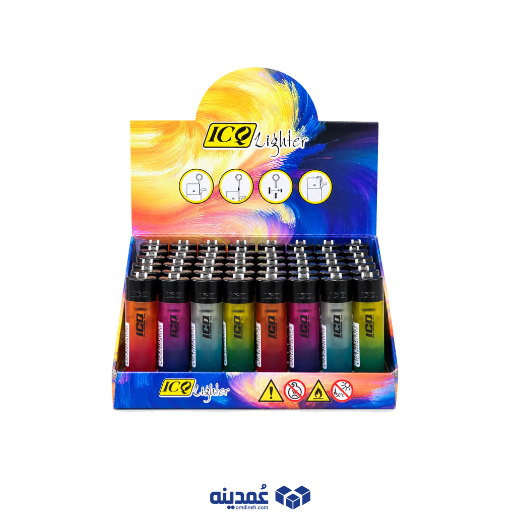 خرید عمده فندک سنگی گرد آی سی کیو کد 6 (مدل کلیپر) از عمدینه