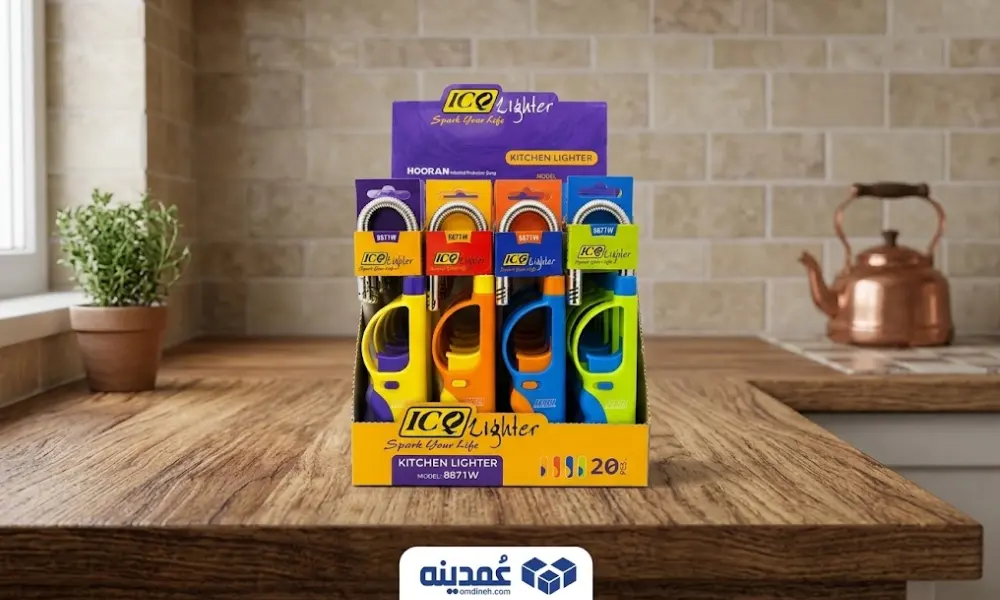 فندک آشپزخانه لوله فنری آی سی کیو مدل ۸۸۷۱w بسته 20 عددی 1 خرید عمده فندک آشپزخانه لوله فنری آی سی کیو مدل ۸۸۷۱w بسته 20 عددی