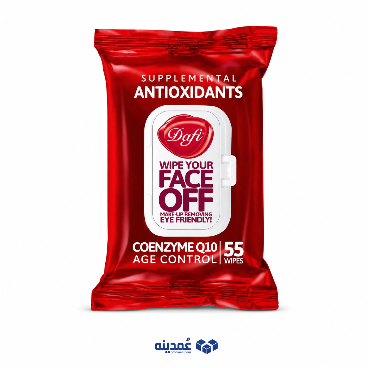 دستمال مرطوب پاک کننده آرایش دافی مدل ANTIOXIDANTS بسته 55 عددی