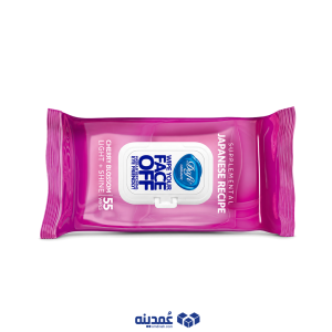 دستمال مرطوب پاک کننده آرایش دافی مدل گیلاس ژاپنی بسته 55 عددی