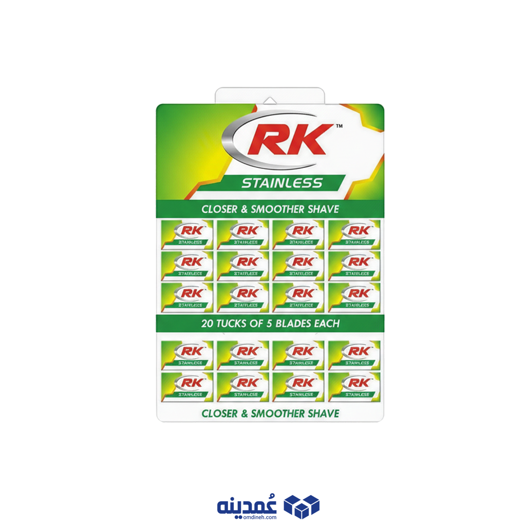 خرید عمده تیغ سنتی RK (بسته ۱۰ عددی) از عمدینه