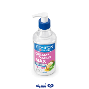 کرم مرطوب کننده پمپی کامان مدل oil free حجم 400 میلی لیتر