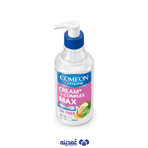 کرم مرطوب کننده پمپی کامان مدل oil free حجم 400 میلی لیتر