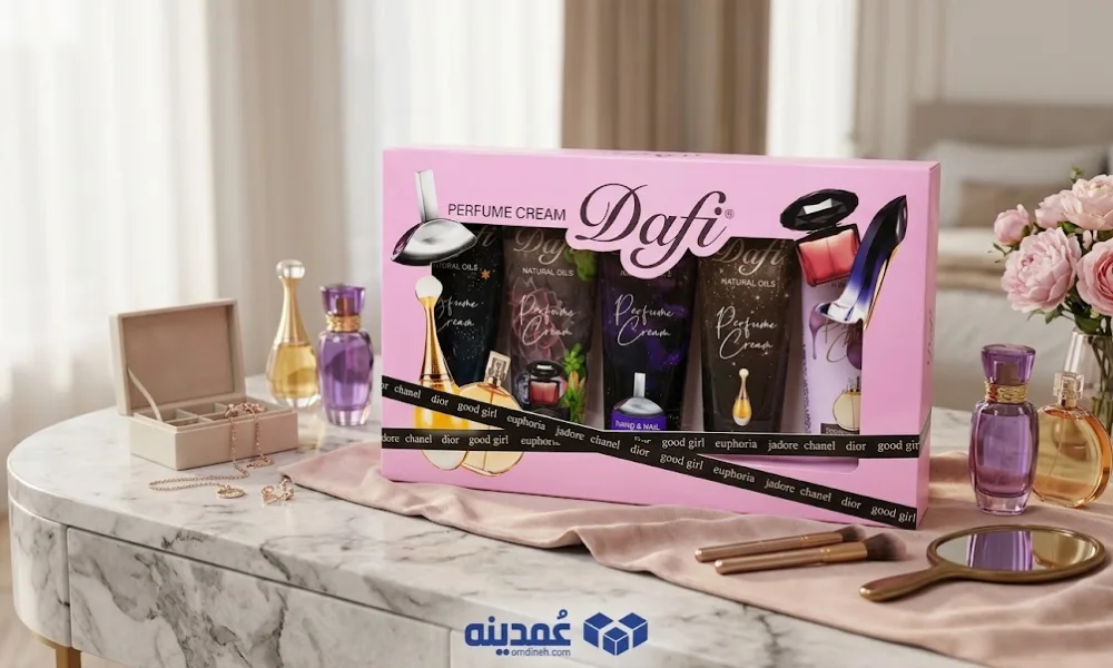 محصولات مکمل برای خرید عمده کرم مرطوب کننده معطر دافی حجم ۷۵ میل مجموعه ۵ عددی