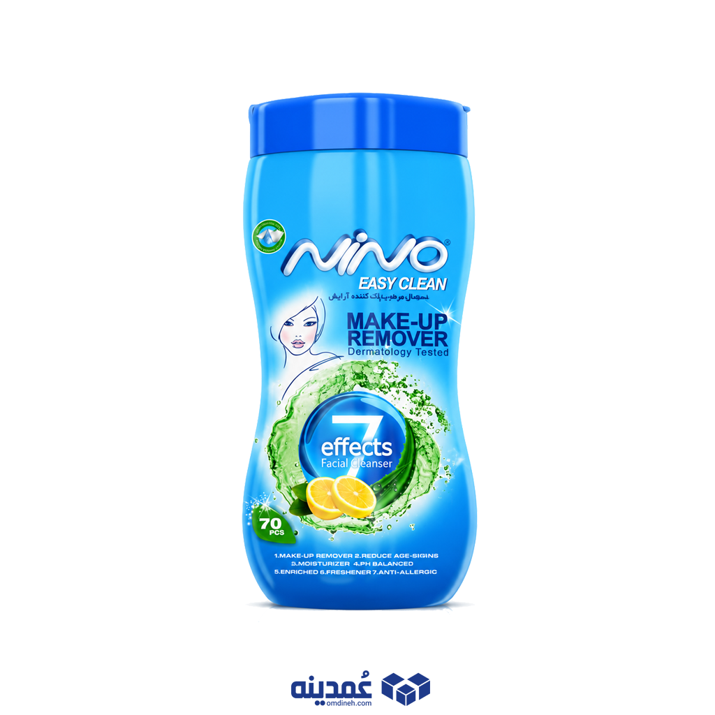 خرید عمده دستمال مرطوب پاک کننده آرایش نینو کمر باریک بسته 70 عددی با قیمت همکاری، تاریخ انقضای معتبر و تضمین اصالت کالا را در سایت عمدینه تجربه کنید.