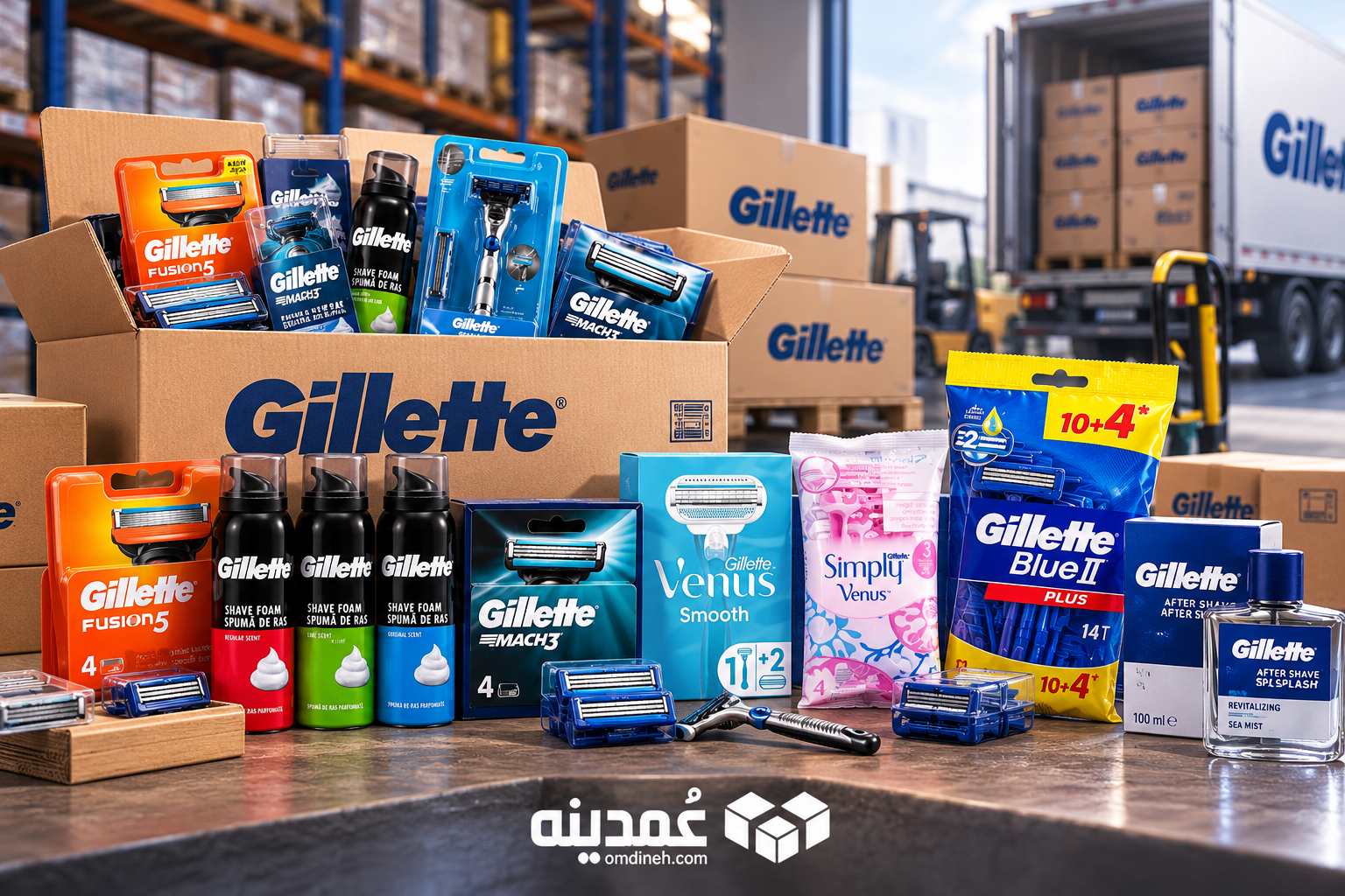 فروش و پخش عمده انواع خودتراش و افترشیو و تیغ ژیلت از عمدینه با قیمت عمده
