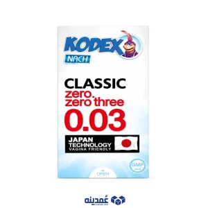 خرید عمده کاندوم ناچ کدکس مدل Classic 0.03 بسته ۱۲ عددی