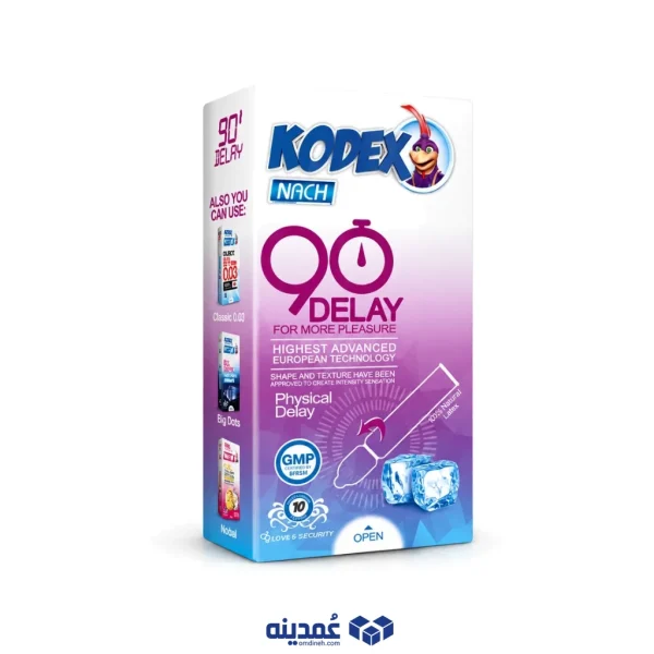 کاندوم تاخیری کدکس مدل DELAY 90 بسته 10 عددی