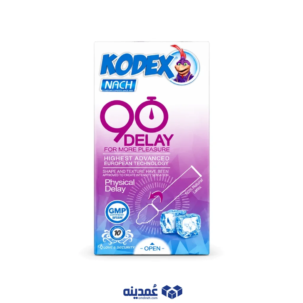 kodex-delay-90-condom-10-pack خرید عمده کاندوم تاخیری کدکس مدل DELAY 90 بسته ۱۰ عددی