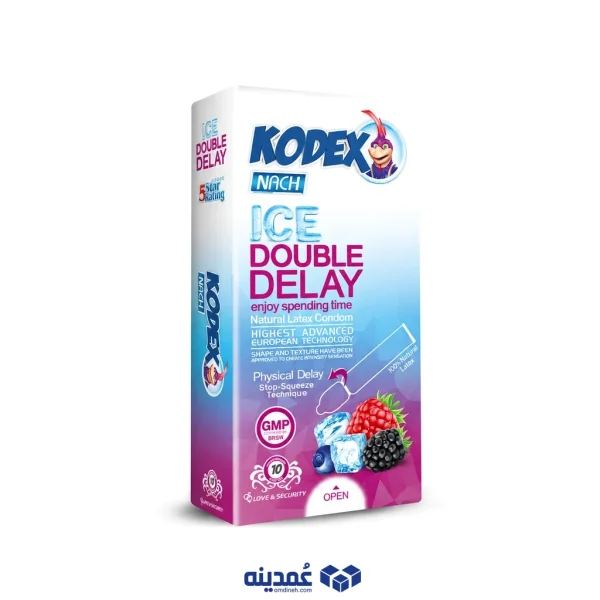 کاندوم کدکس مدل ice double delay بسته 10 عددی