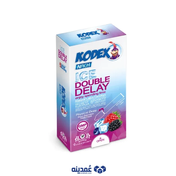 کاندوم کدکس مدل ice double delay بسته 10 عددی