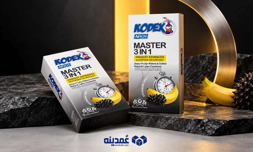 کاندوم کدکس مدل Master 3 In 1 بسته 12 عددی 1 کاندوم کدکس مدل مستر ۳ در ۱ بسته ۱۲ عددی با رایحه میوه