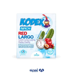 خرید عمده کاندوم تاخیری کدکس مدل Red Largo بسته 3 عددی از عمدینه