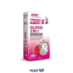 کاندوم کدکس مدل Super 3 in 1 بسته 12 عددی
