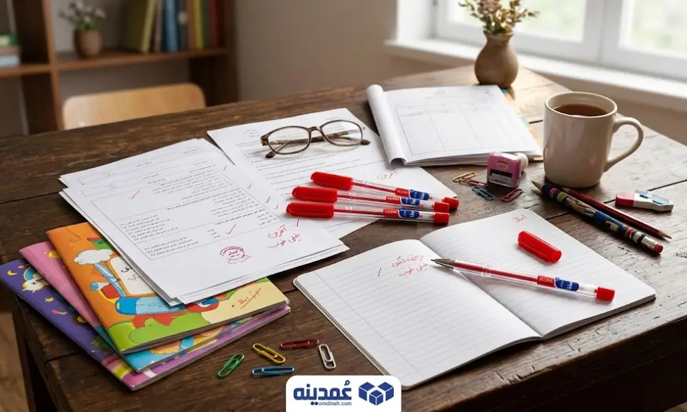 خرید عمده خودکار قرمز سلنا نوک ۰٫۷ بسته ۵۰ عددی