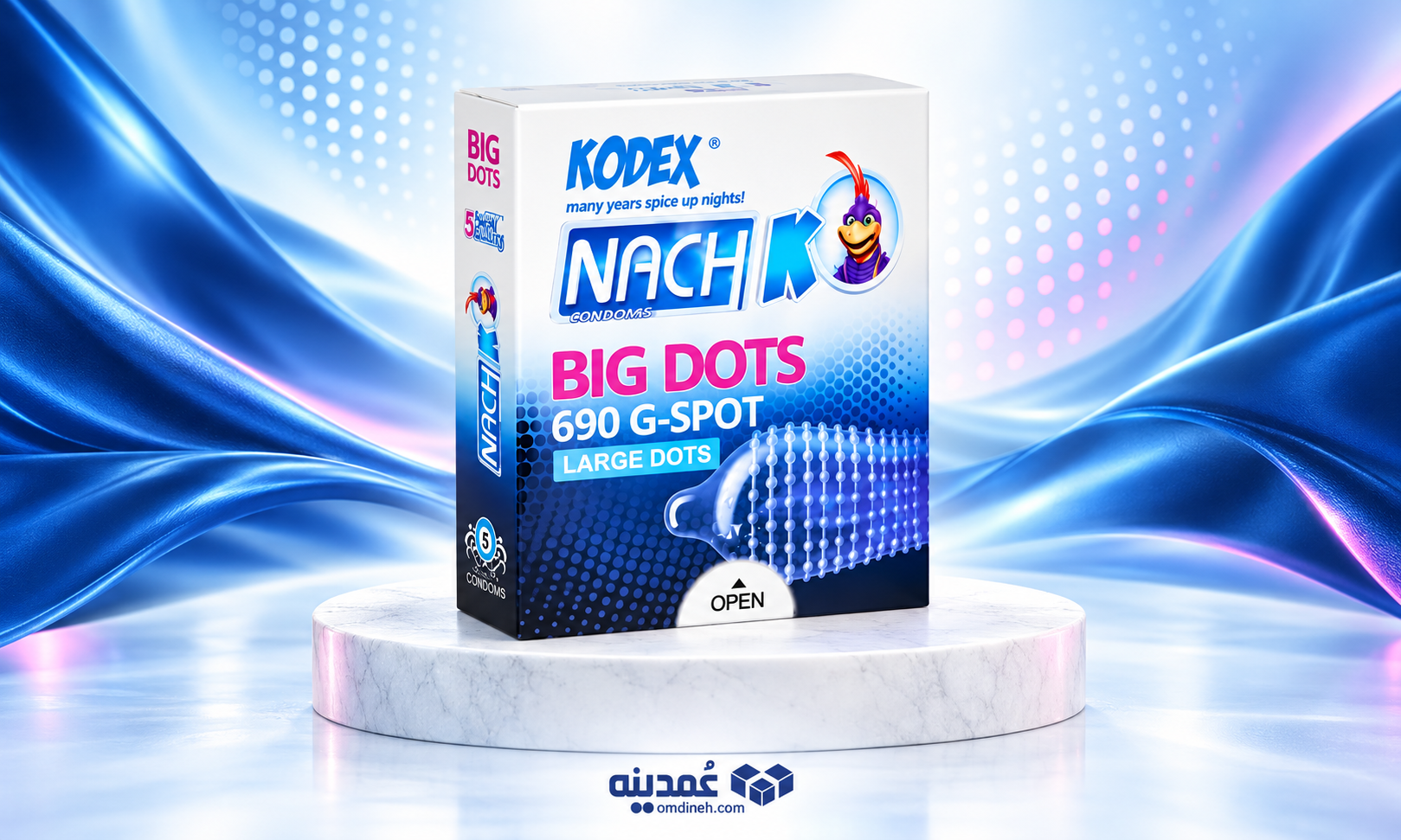 کاندوم خاردار کدکس مدل BIG DOTS بسته 3 عددی 1 خرید عمده کاندوم خاردار کدکس مدل BIG DOTS بسته 3 عددی