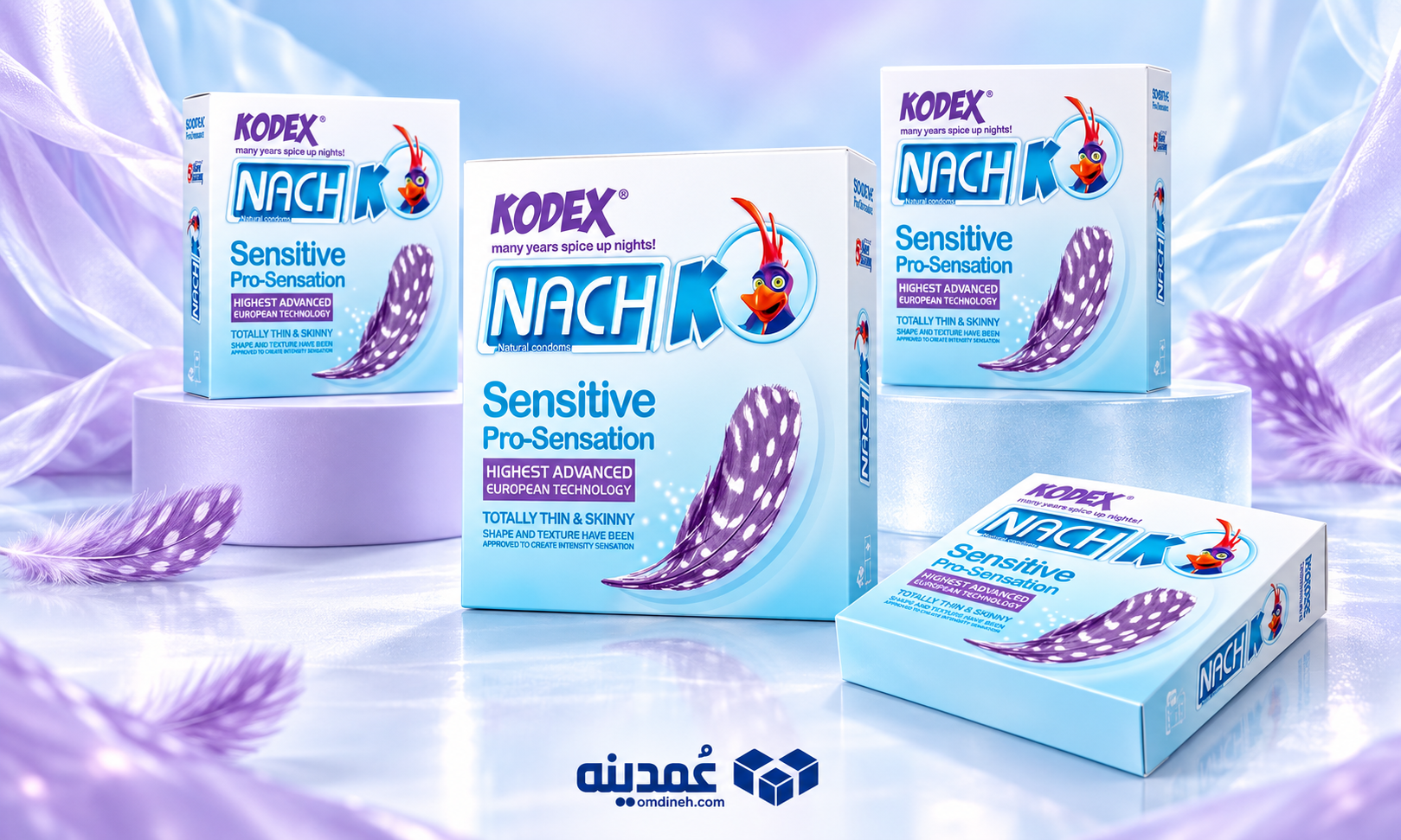 خرید عمده کاندوم کدکس مدل Sensitive Pro-Sensation بسته 3 عددی